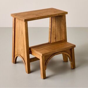 Arch Step Stool Aged Oak — Hearth & Hand with Magnolia